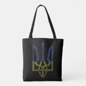 Ukraine-Wappen-Trident-Trendsub-Spiralmuster Tasche (Rückseite)