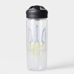 Ukraine-Wappen-Trident-Trendsub-Spiralmuster Trinkflasche
