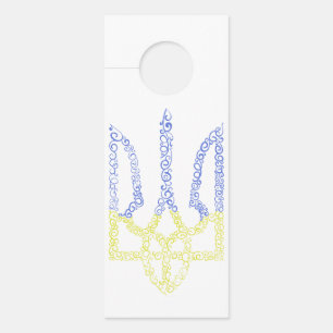 Ukraine-Wappen-Trident-Trendsub-Spiralmuster Türanhänger