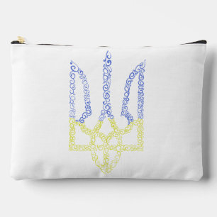 Ukraine-Wappen-Trident-Trendsub-Spiralmuster Zubehörtasche