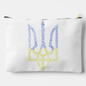 Ukraine-Wappen-Trident-Trendsub-Spiralmuster Zubehörtasche (Rückseite)