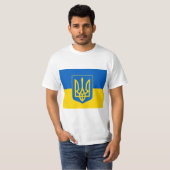 UKRAINE Wappen und Flagge T-Shirt (Vorne ganz)