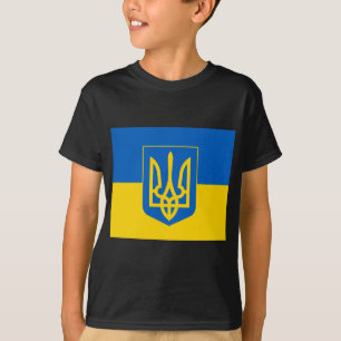 UKRAINE Wappen und Flagge T-Shirt