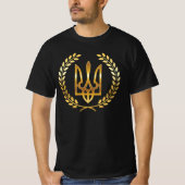 Ukraine Warrior Golden Trident T - Shirt (Vorderseite)