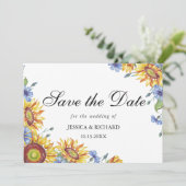 Ukraine Wasserfarbe Save the Date Einladung (Stehend Vorderseite)