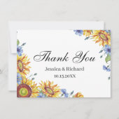 Ukraine Wasserfarbe Vielen Dank Postcard Dankeskarte (Vorderseite)