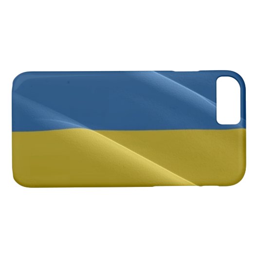 Ukraine Waving Flag - Case-Mate iPhone Hülle (Rückseite (Horizontal))