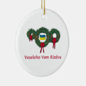 Ukraine-Weihnachten 2 Keramikornament (Rechts)