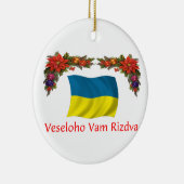 Ukraine-Weihnachten Keramikornament (Rechts)