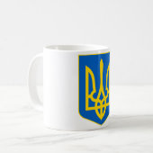 Ukraine wenig Wappen Kaffeetasse (Vorderseite Links)