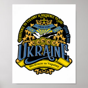 Ukraine - Widerstand gegen Tyrannei ist Gehorsam g Poster