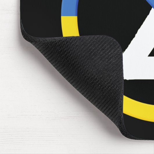 Ukraine-Widerstandssymbol I im Stand mit Ukraine Mousepad (Ecke)