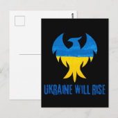 Ukraine wird Phoenix aufziehen Postkarte (Vorne/Hinten)