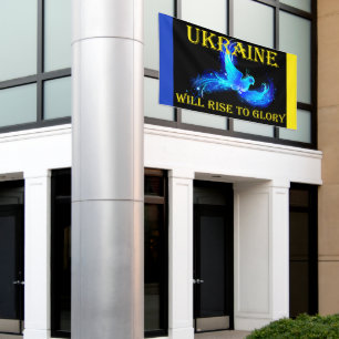 UKRAINE WIRD ZU EHRE AUFERSTEHEN BANNER