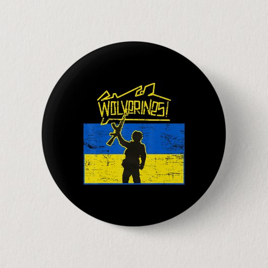 Ukraine Wolverines Button (Vorderseite)