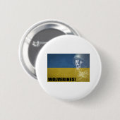 Ukraine Wolverines! Button (Vorne & Hinten)
