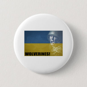 Ukraine Wolverines! Button