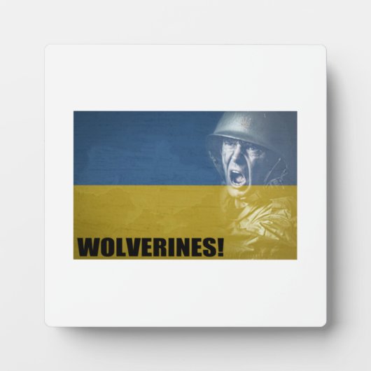Ukraine Wolverines! Fotoplatte (Vorderseite)