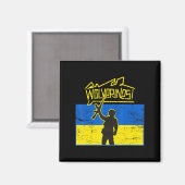 Ukraine Wolverines Magnet (Vorderseite/Rückseite)