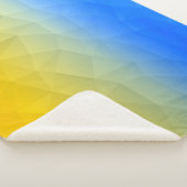 Ukraine yellow blue geometric mesh pattern sherpadecke (3/4)