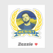 Ukraine Zelensky Resist Aufkleber (Blatt)