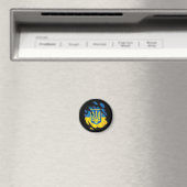 Ukraine zerrissene Flagge Magnet (In Situ (Geschirrspüler))