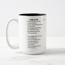 UKRAINE ZWEIFARBIGE TASSE