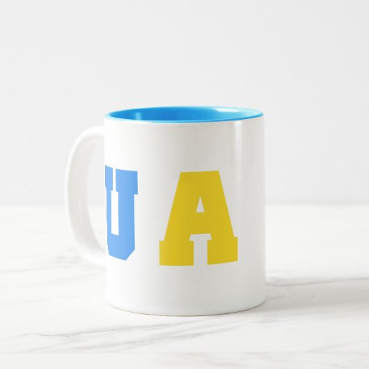 Ukraine Zweifarbige Tasse (Vorderseite Links)