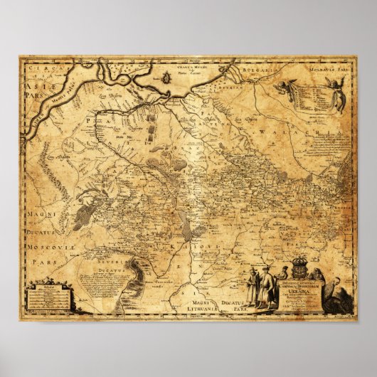 UkrainePanoramakarteUkraine Poster (Vorne)