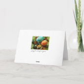 Ukrainer-Ostereier Feiertagskarte (Rückseite)