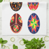Ukrainer-Ostereier pysanky Küchentuch (Gefaltet)