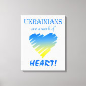 Ukrainer sind ein Werk des Herzens Leinwanddruck (Vorderseite)