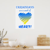 Ukrainer sind ein Werk des Herzens! Poster (Küche)