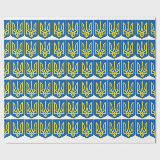 Ukrainer Tryzub Geschenkpapier (Flach)