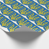 Ukrainer Tryzub Geschenkpapier (Ecke)