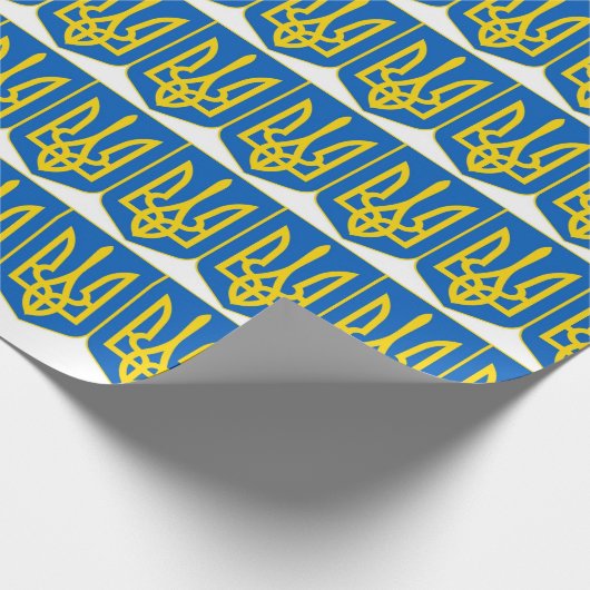 Ukrainer Tryzub Geschenkpapier (Ecke)