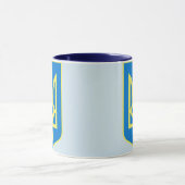 Ukrainer Tryzub Tassen-Blau/Marine Tasse (Zentrum)