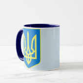 Ukrainer Tryzub Tassen-Blau/Marine Tasse (Vorderseite Links)
