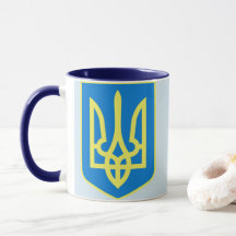 Ukrainer Tryzub Tassen-Blau/Marine