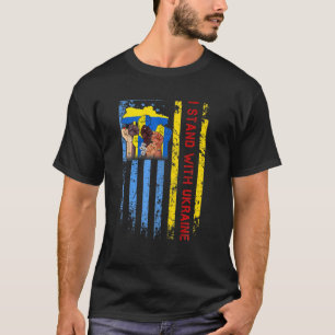 Ukrainer Ukrainische Fahne Mehr Unterstützung Frei T-Shirt