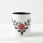 Ukrainer Vyshyvanka Rosen-Stickerei-Tasse Tasse (Zentrum)