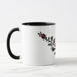 Ukrainer Vyshyvanka Rosen-Stickerei-Tasse Tasse
