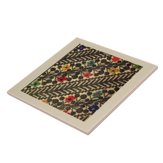 Ukrainer Vyshyvanka Stickerei Fliese (Seite)