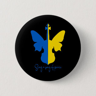 Ukrainian Butterfly Geige Frieden In Der Ukraine M Button