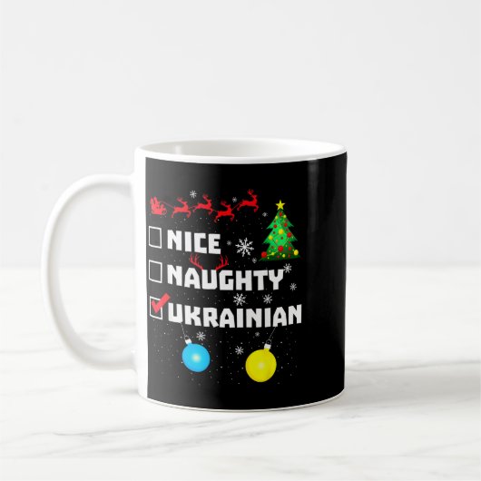 Ukrainian Christmas Kaffeetasse (Links)