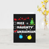 Ukrainian Christmas Karte (Gelbe Blume)