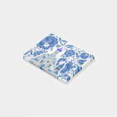 Ukrainian Churches of Kiev Blue and White Post-it Klebezettel (angewinkelt)