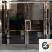 Ukrainian Coat of Arms - Trident I Support Ukraine Fensteraufkleber (Büro Tür)