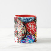 Ukrainian Easter Eggs, ornate and colorful, Mug Tasse (Zentrum)