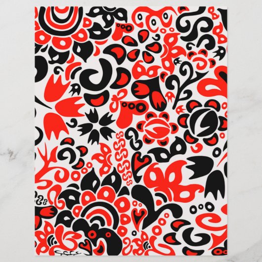 Ukrainian ethnic folk art floral pattern absrtact  (Rückseite)